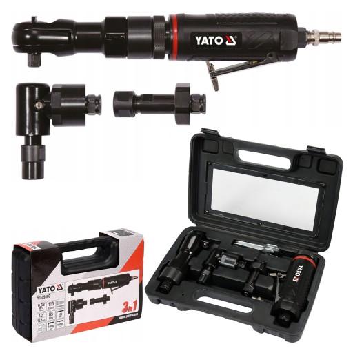 Пневматичний набір 3в1: тріскачка, пряма шліфувальна машина, кутова шліфувальна машина YA