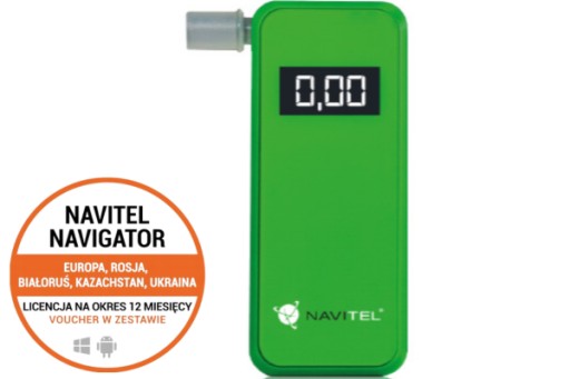 Професійний алкотестер Navitel ALC 02 + ваучер на карту Європи