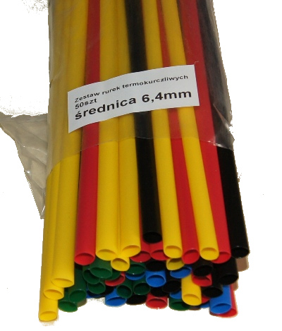 8мм термоусадочна трубка комплект 1 метр 50шт