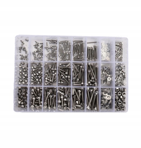 Набір гвинтів і гайок 1080 штук M2 M3 M4