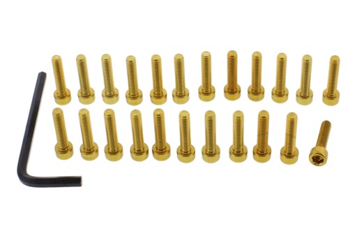 EHO097G - Комплект болтов двигателя из алюминия и золота для Honda CB 600F