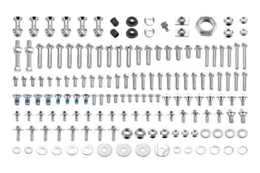 7750010 - Комплект болтів двигуна і рами JMP 154 шт. KX 125