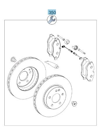 A2732000718 - Набір диски + колодки передня MB w639 A6394200201
