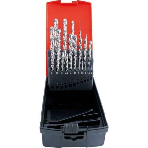 Набір спіральних свердел з циліндричним хвостовиком