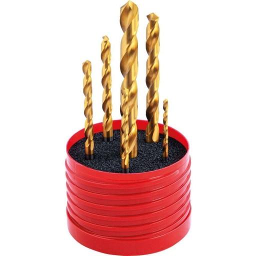 Набір спіральних свердел з циліндричним хвостовиком