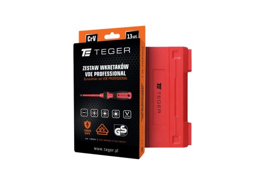Набір викруток VDE PROFESSIONAL 13 шт / сертифікат GS/VDE / TEGER