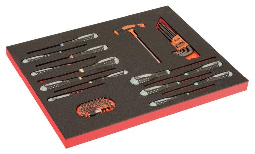 Набір викруток, біт і головок 54 шт. BAHCO