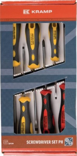 Набір плоских і хрестових викруток PH 6 шт.