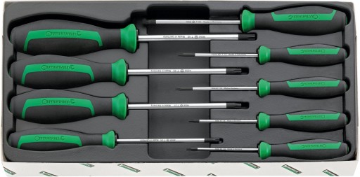 Набір викруток TORX з отвором, 9-Piece T8-T40, DRALL + STAHLWILLE