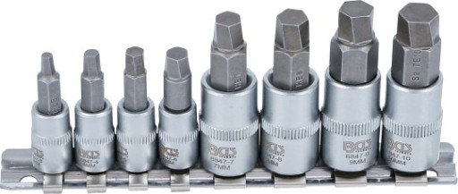 Набір екстракторів для пошкоджених шестигранних ключів 3-10 мм BGS B.6847