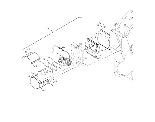 51443341 - Комплекти Dia датчик урожайности CX New Holland 51443341