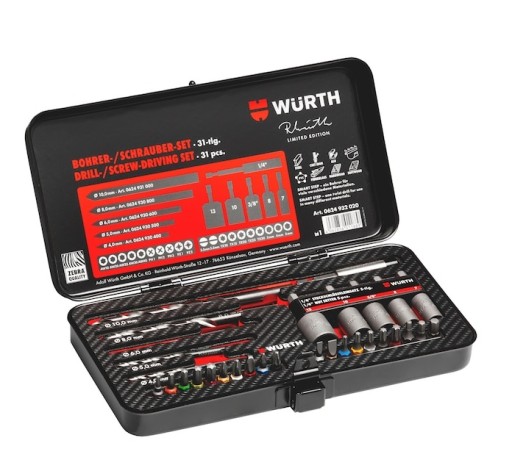 Набор бит, сверл и насадок 31el. Black Wurth