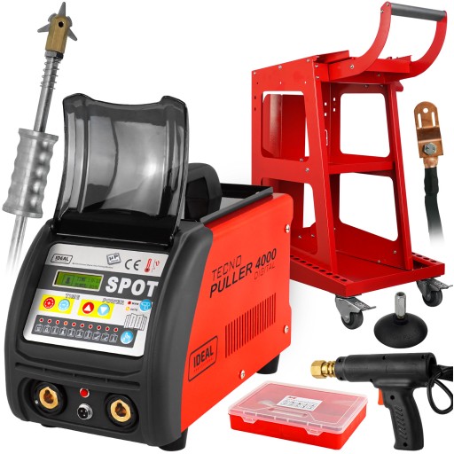 Сварочный аппарат Spoter Puller для удаления вмятин + транспортировочная тележка