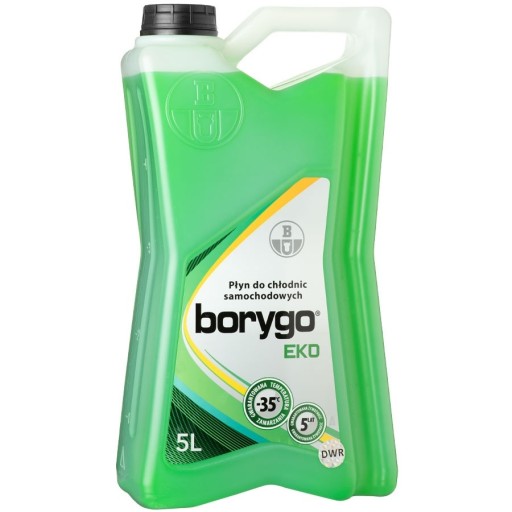 Зеленая радиаторная жидкость BORYGO EKO 5л / Алкотестер в комплекте!