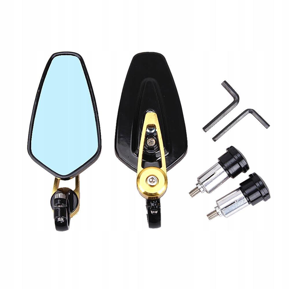 Золотые универсальные боковые зеркала на рулевом конце
