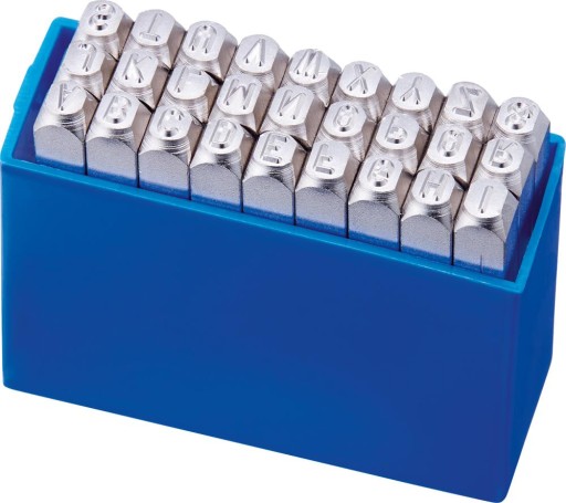 Никелированные маркеры для штамповки шрифт 6 мм DIN 1451 TURNUS