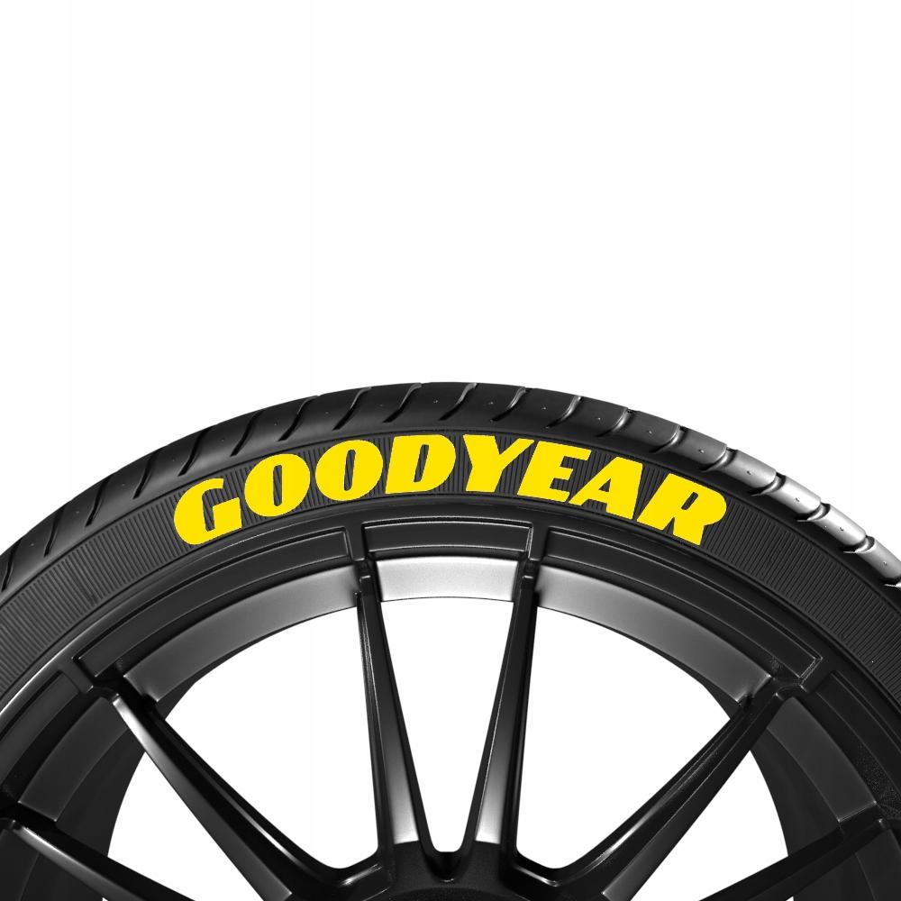 Желтые надписи на шинах GOODYEAR (8шт.)
