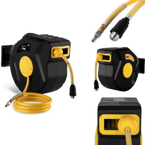 Автоматическая настенная барабанная катушка с пневматическим шлангом для компрессора