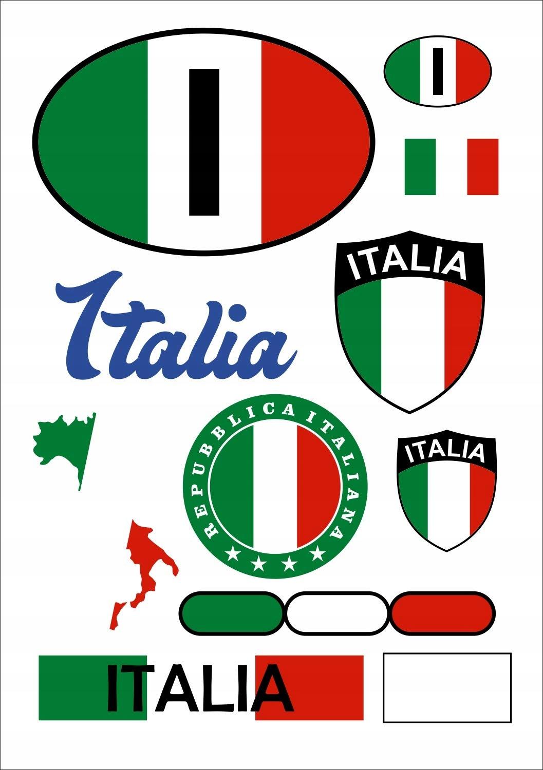 Aprom Італія карта наклейка Італія набір з 8 шт.