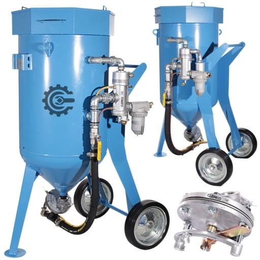 Автоматический пескоструйный аппарат, дробеструйный аппарат, 200л, управление RMS, мобильный