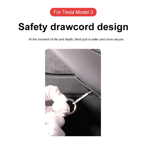6943590861955 - Автомобильные аксессуары, аварийная ручка разблокировки задней двери для Tesla Model 3