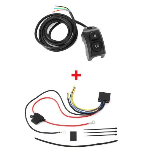 Черный с релейным креплением для мотоцикла