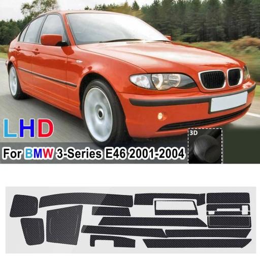 для BMW 3 серії E46 2001-2004 наклейки на салон салону