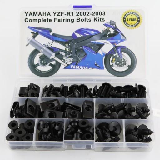 696418559064775669 - Для Yamaha YZF-R1 R1 2002 2003 Мотоцикл Повний обтічник Болти Набір штрафних гвинтів