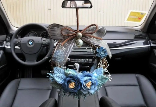 Для автомобіля DIY ручної роботи троянда автомобіль висить прикраса олень орнамент