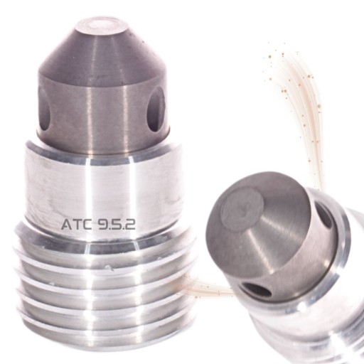 Угловая пескоструйная насадка АТС-9,5-2 9,5мм для очистки труб, твердосплавные насадки