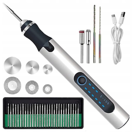 Електрична ручка з гравіюванням Багатофункціональна ручка для гравіювання 30 шт.