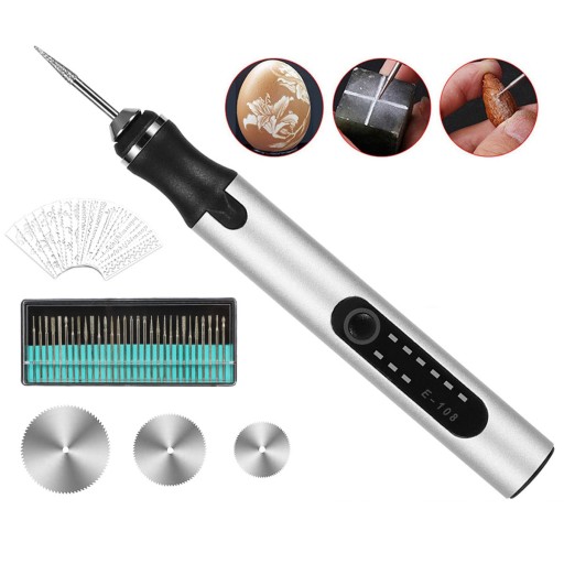 Ручка електрична з гравіюванням Багатофункціональна ручка для гравіювання 52 шт.