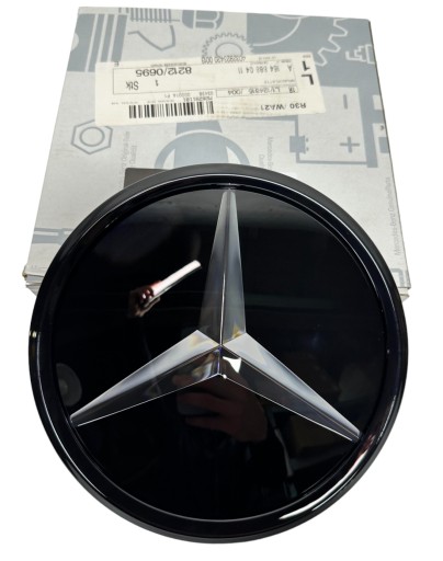 Эмблема в решетке под радаром distronic Mercedes A1648880411 OE черная рамка