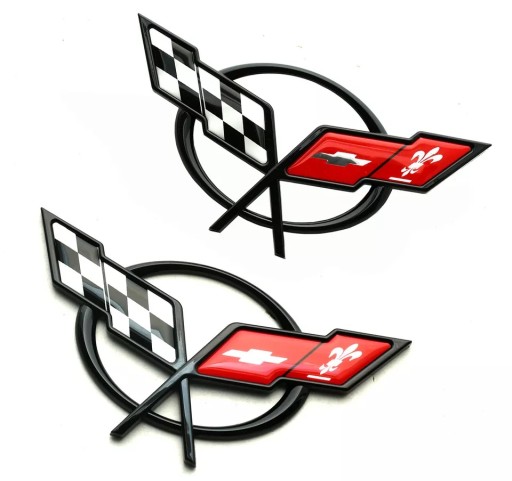 Эмблема Chevrolet Corvette C5 1997-2004 гг., две штуки, комплект