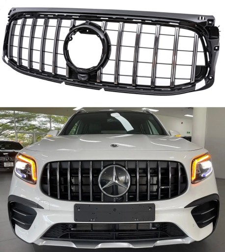 A247023 - Решітка решітки Mercedes GLB X247 LIFT 2020 - AMG panamericana хром