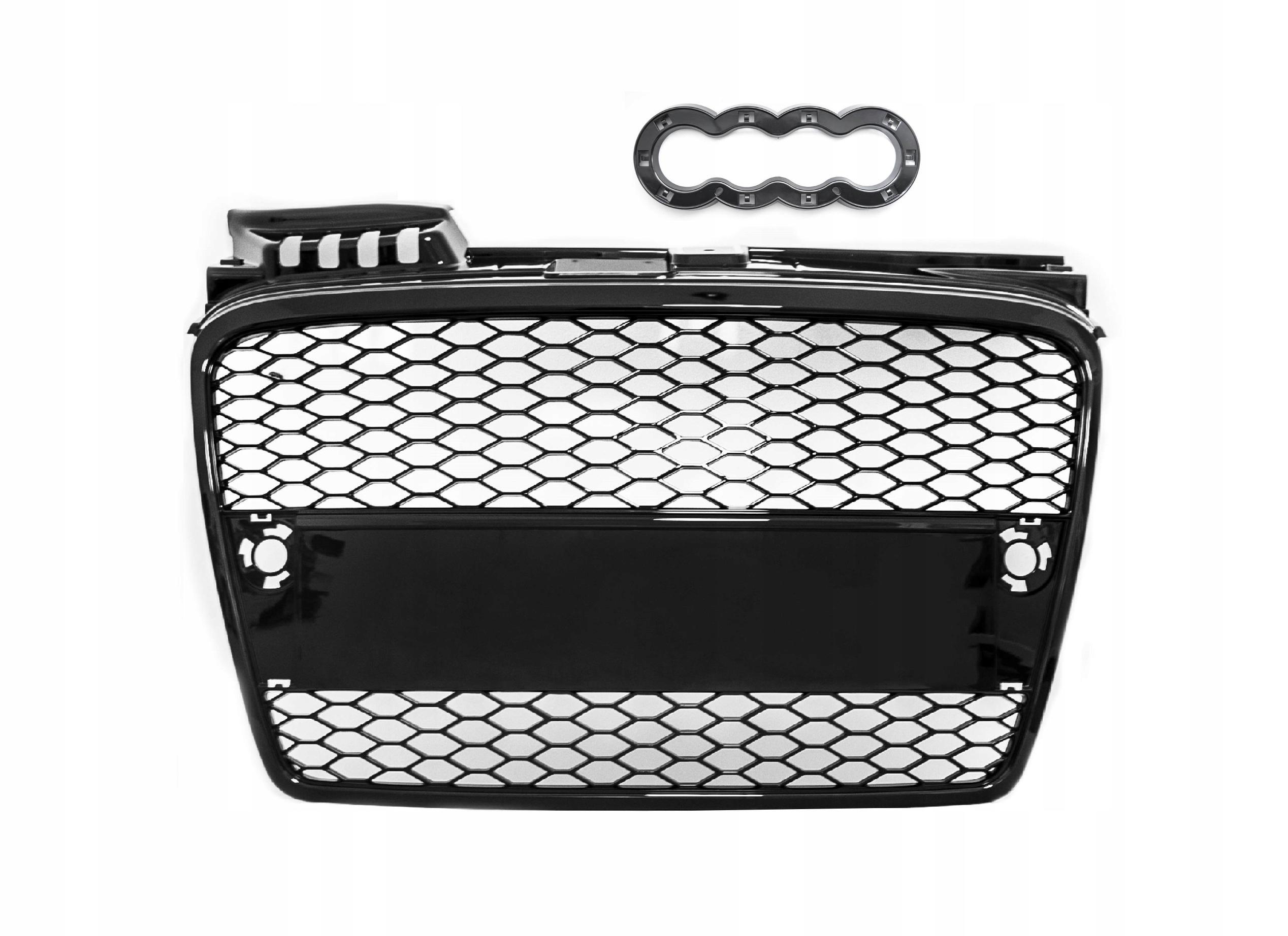 Решетка радиатора Audi A4 B7 rs look Black Gloss