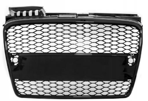 Решетка радиатора Audi A4 B7 rs look Black Gloss