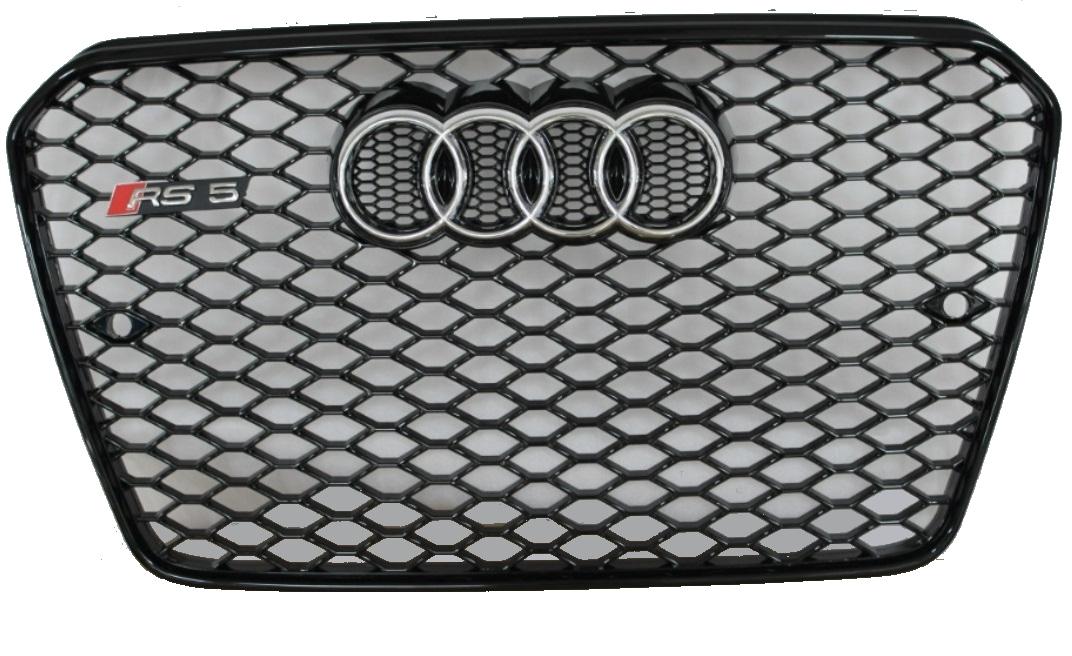 Решітка радіатора Audi A5 13-15 rs look Black глянець