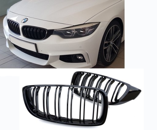 Решітка радіатора BMW F32 Coupe, чорний глянець M4