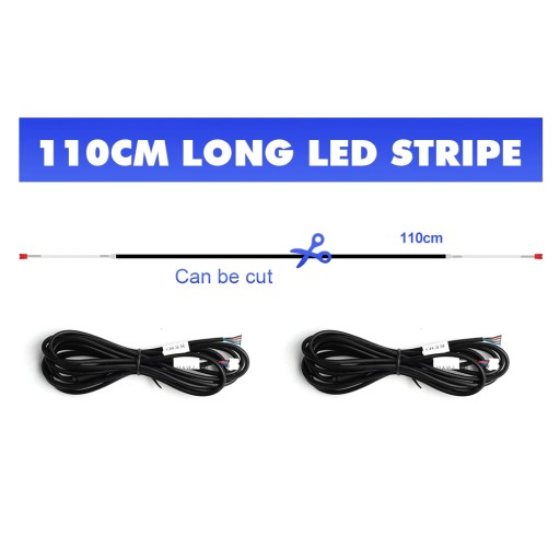 Одна світлодіодна стрічка RGB атмосферна лампа для автомобіля