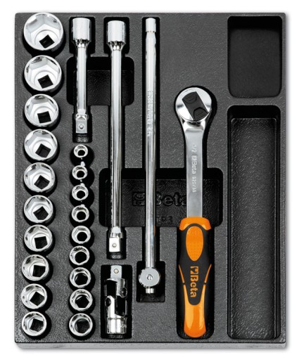 Торцевые ключи 1/2 вставка BETA t83 тележка