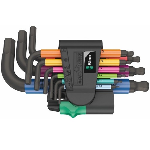 Набор из 9 Г-образных ключей с шариком для винтов Wera Allen 05133164001