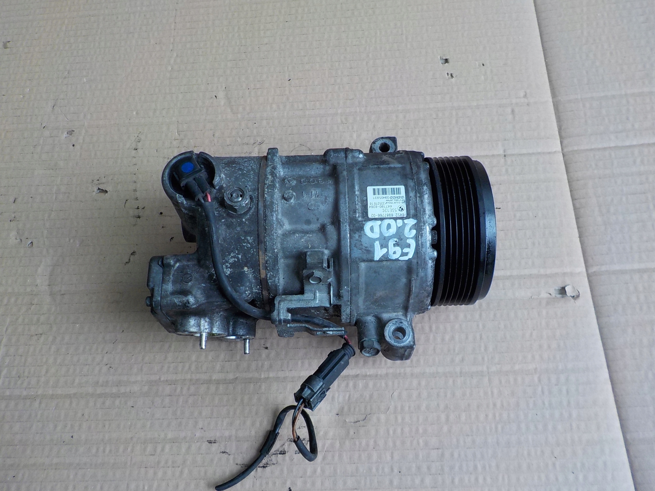 6987766-02 - компресор кондиціонера bmw e90 2.0 d 6987766