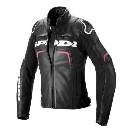 Куртка женская EVORIDER 2 LADY, SPIDI (черный/белый/фиолетовый, размер 42)