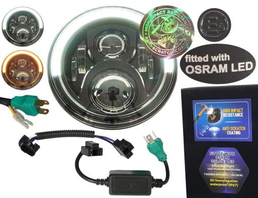 LED-OSRAM-71B-DRL-3-AS + can - Світлодіодна лампа OSRAM чіпи 7 дюймів DRL фара чорна