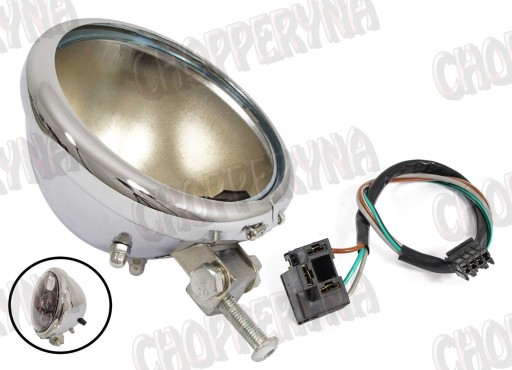 5,75 - корпус лампи плафон 5.75 мотоцикл передній хром