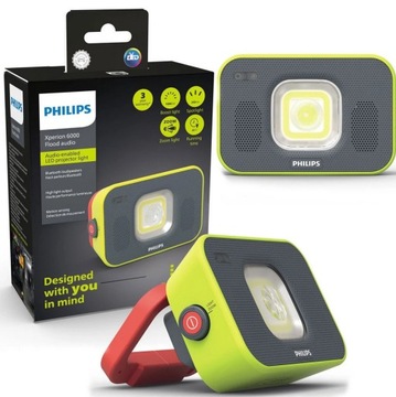 Philips Xperion X60FLX1 Светодиодная лампа для мастерской с динамиком и датчиком движения