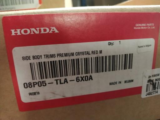 08P05TLA6X0A - Преміум червоні бічні планки CR-V 2019-2020 нові оригінальні