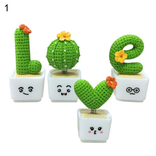 Маленький горщиковий кактус, прикраса для дому, автомобіля