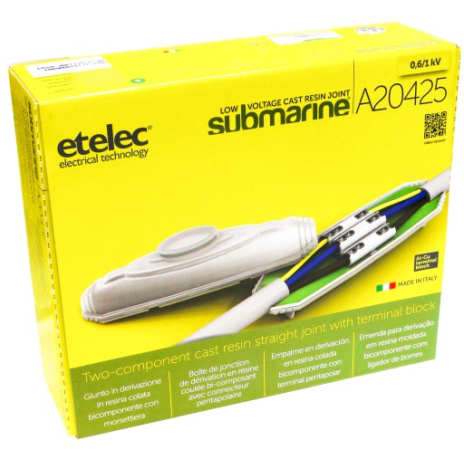 Смоляна кабельна муфта 5x4 25mm2 20kv / mm комплект